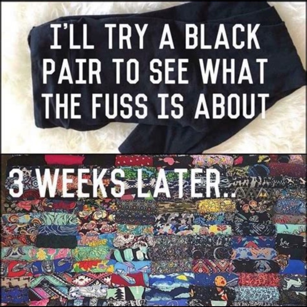 👻 🧡🖤TWO✌️2 PAIRS LLR OS Leggings-👻1 Pair Halloween & 1 pair Solid Black🖤👻 - Picture 9 of 10